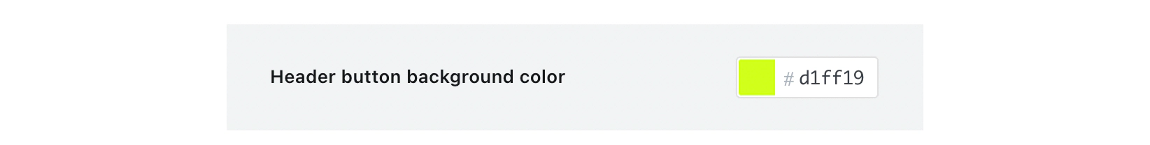 Color Custom Setting